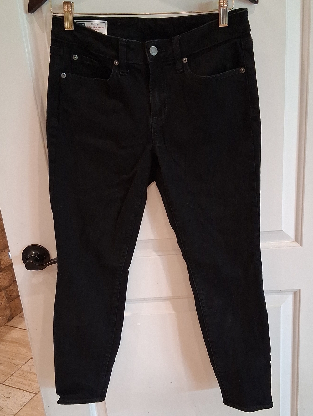 Gap Curvy True Skinny Midrise Jeans Size 29/8S Black
